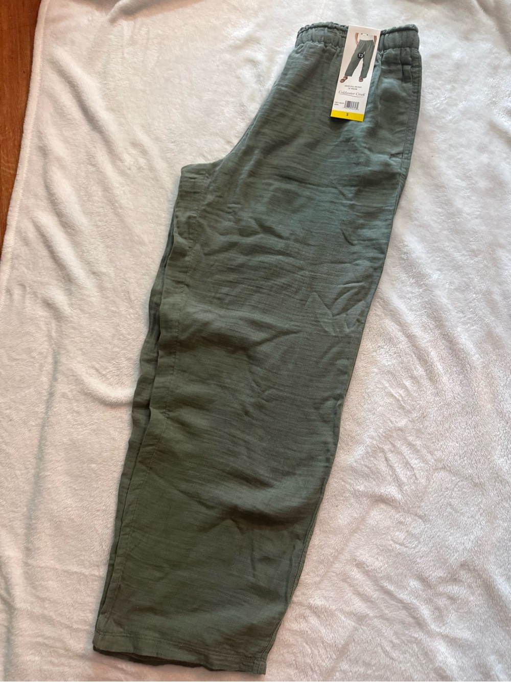 Coldwater Creek Olive Green Drawstring Joggers